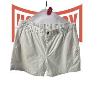 High Waist White Women's Shorts